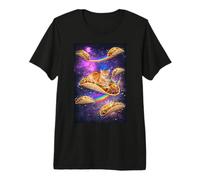 Cosmic Cat Taco Nap Space Rainbow Feline Goodie Humor Camiseta Premium