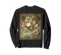 Cosmic Cat Ukiyo E Espacio Japonés Neko Sudadera