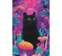 Cosmic Catnip Pretty Journal Paperback: A Trippy Black Cat Notebook for Dreamers, Doodlers, and Space Cases