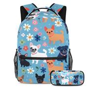 Cosmic Cats - Juego de mochila escolar y estuche para lápices para adolescentes, niñas, niños, mochila ligera de viaje, Multicolor 6, Talla única