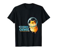 Cosmic Chewer Space Hamster Adventure Lindo Explorador de roedores Camiseta