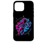 Cosmic Chill Retro Astronauta en Vibrante Estilo Synthwave Carcasa para iPhone 16 Pro MAX