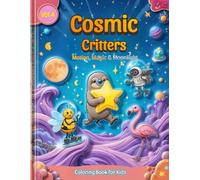 Cosmic Critters Vol. 4: Motion, Magic & Moonlight Adventures - 50 Coloring Pages for Kids Ages 4-10 | Space Coloring Book with Skating Bees, Balloon ... Critters: Adventures in the Animal Galaxy)
