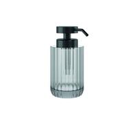 COSMIC Lido Dispensador de Jabón para Baño de Diseño Elegante y Circular. Dosificador de Encimera para Aseo y Cocina de Cristal. Accesorio Recargable de 300 Ml en Color Gris