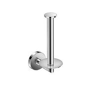 COSMIC Portarrollos Vertical de Pie Cromo - Soporte de Papel Higiénico Moderno para Baño, Diseño Elegante y Resistente, Acabado en Cromo Brillante, Ahorro de Espacio, Fácil Instalación