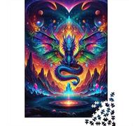Cosmic Dragon Rompecabezas Mystical Realm 1000 Piezas Papel Reciclado Adultos Y Mayores De 12 Años Rompecabezas Extremadamente Difícil Y Desafiante 70x50cm/1000pcs
