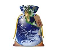 Cosmic Earth - Bolsas de regalo con cordón con estampado de tierra, bolsas de día festivo, bolsas de golosinas, bolsas de regalo de Navidad