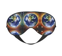 Cosmic Earth Soft Eye Mask. Unisex, cómodo y transpirable, adecuado para el descanso diario. Te ayuda a entrar rápidamente en un sueño profundo.