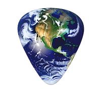 Cosmic Earthguitar - Juego de 12 púas de 3 grosores con funda para bajo, guitarra eléctrica y mucho más.