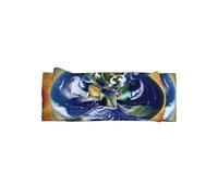 Cosmic EarthPrinted - Diadema de nailon suave y elástica con adorable lazo, perfecta para bebés