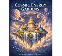 Cosmic Energy Gardens: An Adult Coloring Book of Floating Worlds, Orbital Gardens, Energy Streams and Relaxing Sci-Fi Landscapes