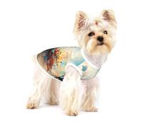 Cosmic Geometry Dream - Camiseta para perros de primera calidad, suave 100 % algodón, perfecta para perros pequeños a medianos, camisas elegantes y cómodas para perros, talla L