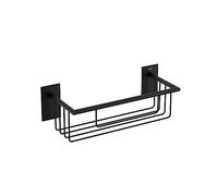 COSMIC Jabonera de Ducha Negro Mate, Diseño Moderno para Baño, Resistente al Agua, Montaje en Pared, Acabado Antideslizante, Ideal para Organización de Jabones y Accesorios de Ducha