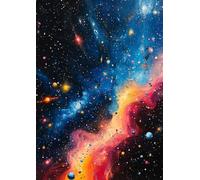 Cosmic Journal - A4 Lined Notebook for Space Lovers, Dreamers & Writers - Galaxy-Themed Softcover, 120 Pages - Space Aesthetic: Lined A4 Notebook for Cosmic Thoughts, Stargazing & Mind Expansion