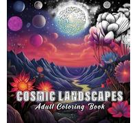 Cosmic Landscapes: Coloring books for adults with 60 sketches of cosmic landscapes. (Fantasy Worlds)