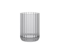 Cosmic Lido Vaso Portacepillos para Encimera de Baño con Diseño Contemporáneo y Circular. Soporte para Cepillos de Dientes de Cristal de Color Smokey Grey
