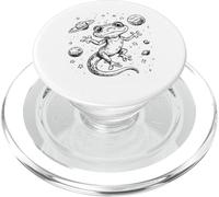 Cosmic Lizard Explorer Planetas Estrellas Universo Diseño PopSockets PopGrip para MagSafe