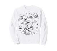 Cosmic Lizard Explorer Planetas Estrellas Universo Diseño Sudadera