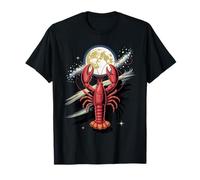 Cosmic Lobster Moon Zodiac Cancer Astrology Space Vibes Camiseta