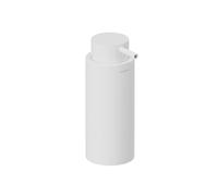 COSMIC Logic Dispensador de Jabón para Baño de Diseño Elegante y Circular. Dosificador de Encimera para Aseo y Cocina de Acero Inoxidable. Accesorio Recargable de 200 Ml en Color Blanco Mate