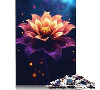 Cosmic Lotus Flower Galaxy Puzzles Imposible, desafío for Adults Juego Educativo 1000 piezas Obra De Arte De Juego De Para Adultos Y Niños 1000 unidades (75 x 50 cm)