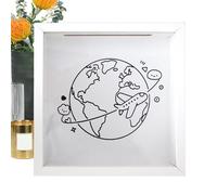 Cosmic Memory Case - Soporte Para Entradas De Concierto De Estilo Frontal De Acrílico De Vidrio, Decoración De Pared De, Exhibición De Mesa | Decoración De De Recuerdos Con Tema Espacial