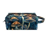 Cosmic Moon Magic Mushrooms - Neceser de maquillaje para mujer, portátil, para colgar, de viaje, neceser, estuche de maquillaje para niños, Multicolor 10, 8.2x3.1x3.5 in/21x8x9 cm