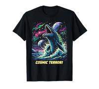 Cosmic Mosasaurus Ocean Monster Space Retro Ciencia ficción Camiseta