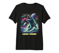 Cosmic Mosasaurus Ocean Monster Space Retro Ciencia ficción Camiseta Premium