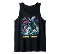 Cosmic Mosasaurus Ocean Monster Space Retro Ciencia ficción Camiseta sin Mangas