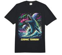 Cosmic Mosasaurus Ocean Monster Space Retro Ciencia ficción Comfort Colors Adult Heavyweight T-Shirt