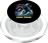 Cosmic Mosasaurus Ocean Monster Space Retro Ciencia ficción PopSockets PopGrip para MagSafe