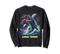 Cosmic Mosasaurus Ocean Monster Space Retro Ciencia ficción Sudadera