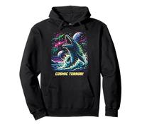 Cosmic Mosasaurus Ocean Monster Space Retro Ciencia ficción Sudadera con Capucha
