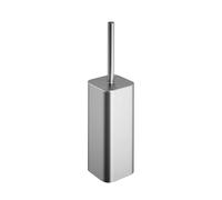 COSMIC NEA Escobilla de Suelo para Baño de Acero Inoxidable Cromado Mate | Escobillero para WC de estilo minimalista. Fabricado en plástico y resina