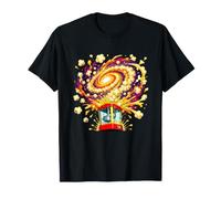 Cosmic Popcorn Explosion Película Noche Galaxy Camiseta