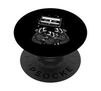 Cosmic Raccoons Worship Retro Cassette Mixtape PopSockets PopGrip Adhesivo