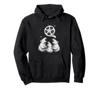 Cosmic Rat Choir Under Film Reel Moon Cinema Sudadera con Capucha