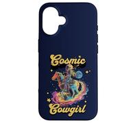 Cosmic Rodeo Howdy Western Retro Lindo Cowboy Cowgirl Espacio Carcasa para iPhone 16