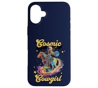 Cosmic Rodeo Howdy Western Retro Lindo Cowboy Cowgirl Espacio Carcasa para iPhone 16 Plus