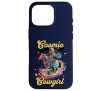 Cosmic Rodeo Howdy Western Retro Lindo Cowboy Cowgirl Espacio Carcasa para iPhone 16 Pro