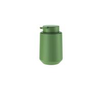 Cosmic saona dispensador de jabón para baño de diseño elegante fabricado en resina. dosificador de encimera para aseo y cocina de tacto suave. accesorio recargable de 350 ml en color olive