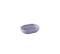 COSMIC Saona Jabonera para Baño o Cocina de Diseño Elegante Fabricada en Resina. Soporte para Pastillas de Jabón. Accesorio de Tacto Suave para Lavabo de Color Lavanda