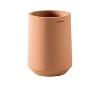 COSMIC SAONA Portacepillos de Dientes para Encimera de Diseño Elegante Fabricado en Resina. Vaso para Cepillo de Dientes. Recipiente Redondo para Lavabo de Color Blossom