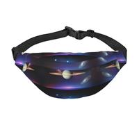 Cosmic Saturn - Riñonera cruzada grande para deportes, correr, ciclismo, viajes, pesca, para niños,