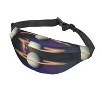 Cosmic Saturn - Riñonera cruzada multifuncional grande para hombres y mujeres, deportes al aire libre, viajes, a la moda y portátil, Como se muestra en la imagen, Talla única, Mochila de senderismo