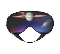 Cosmic Saturn Soft Eye Mask. Unisex, cómodo y transpirable, adecuado para el descanso diario. Te ayuda a entrar rápidamente en un sueño profundo.