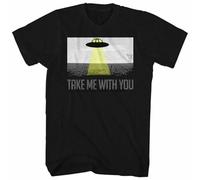 Cosmic-Society-Take-me-with-You-T-Shirt-Flying-UFO-Spaceship-Beam-Alien