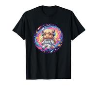 Cosmic Space Cow Cute Highland Astronauta Galaxy Adventure Camiseta