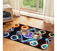Cosmic Stars - Alfombrilla de piel absorbente antideslizante para mascotas, 30 x 45 cm, de secado rápido, impermeable, lavable